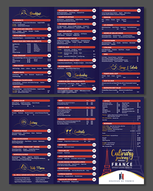 Diseño de Menú por Impressive Designs para Douceur de France | Diseño: #32909957