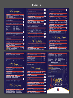 Diseño de Menú por Impressive Designs para Douceur de France | Diseño: #32920135