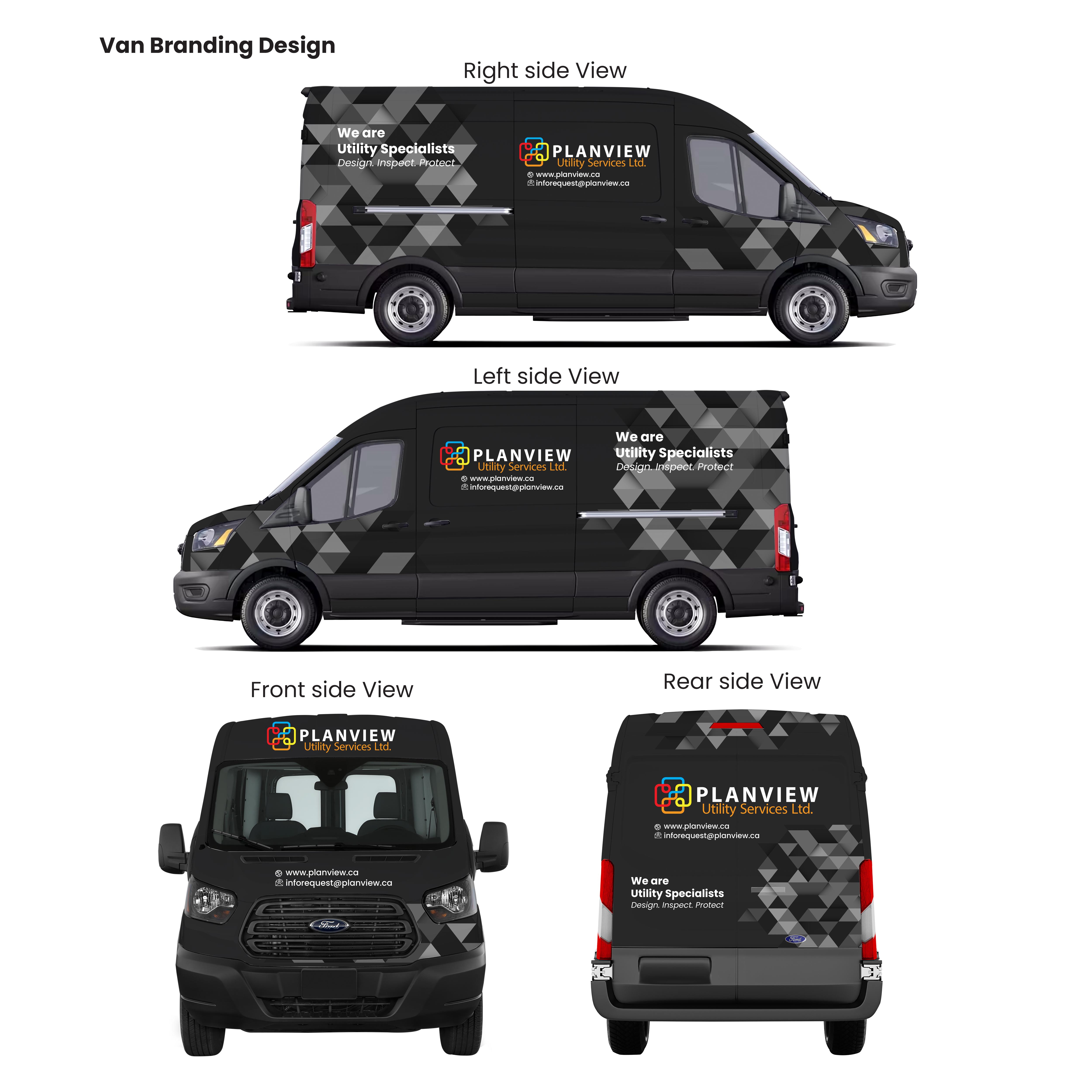Car Wrap Design by aicreativeman for Planview Utility Services Ltd. | Design #32961746