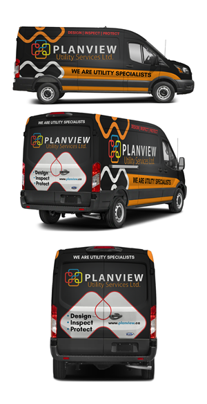 Design de Covering de Véhicule par 123graphics pour Planview Utility Services Ltd. | Design #32905781