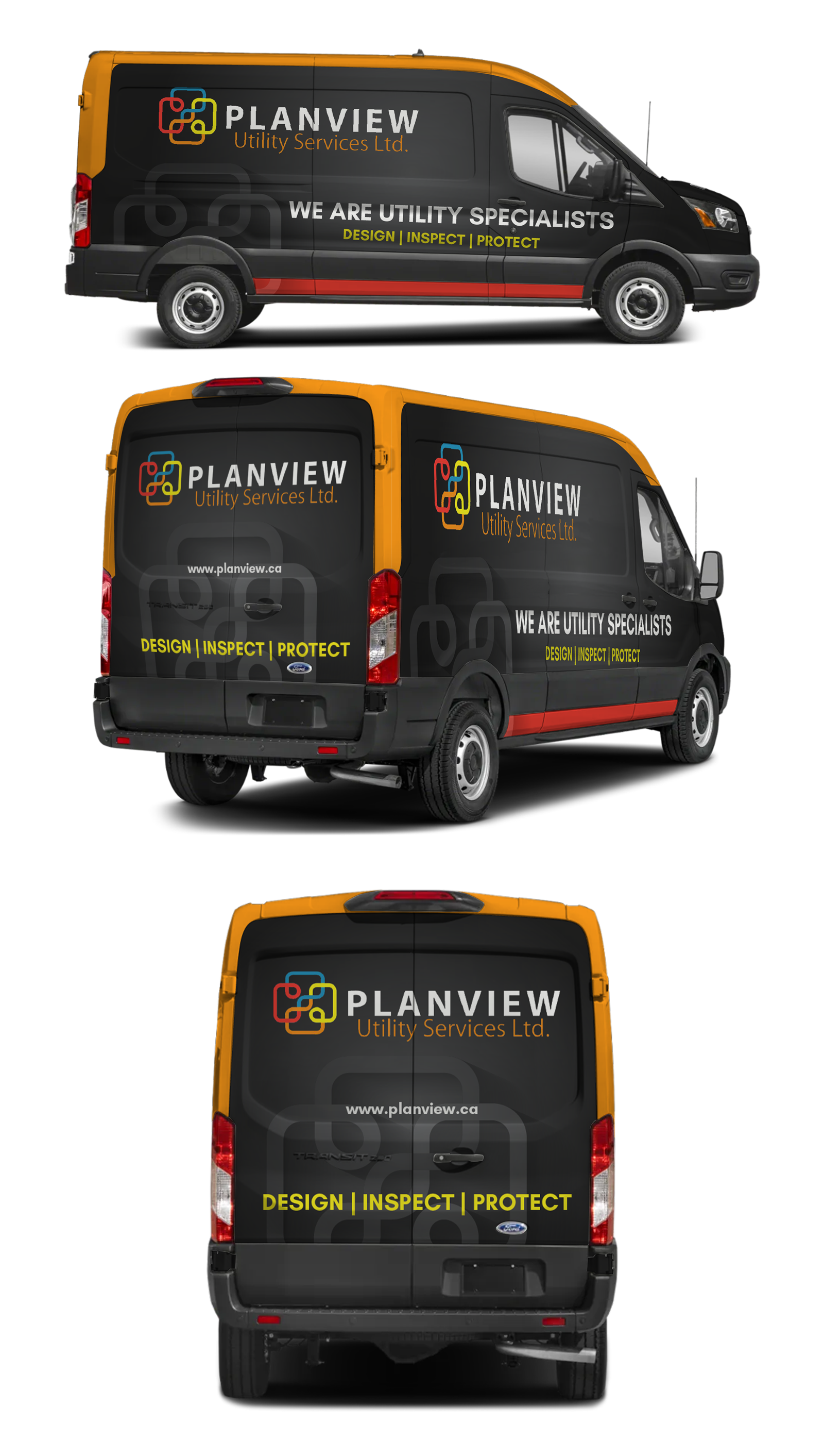 Car Wrap Design by 123graphics for Planview Utility Services Ltd. | Design #32921286