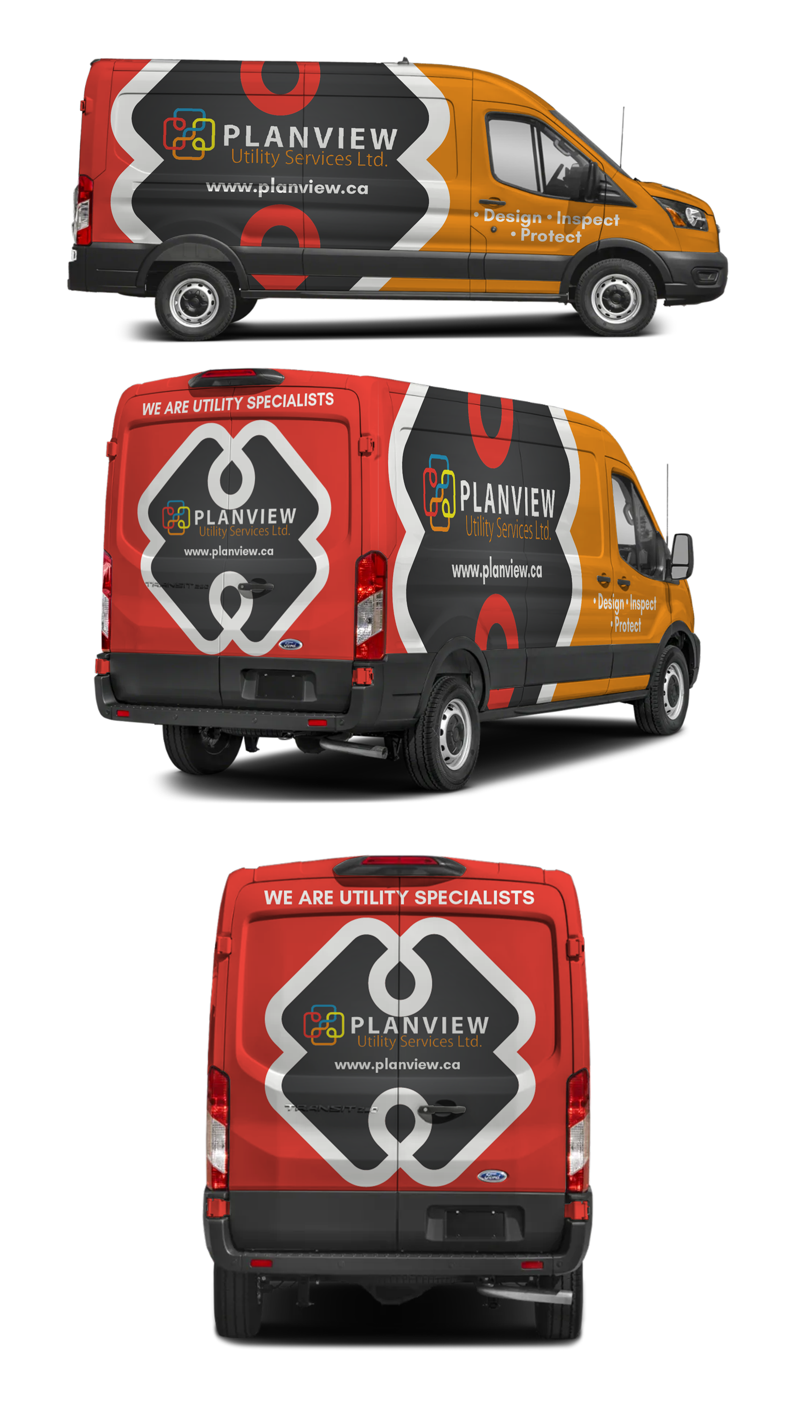 Car Wrap Design by 123graphics for Planview Utility Services Ltd. | Design #32921289