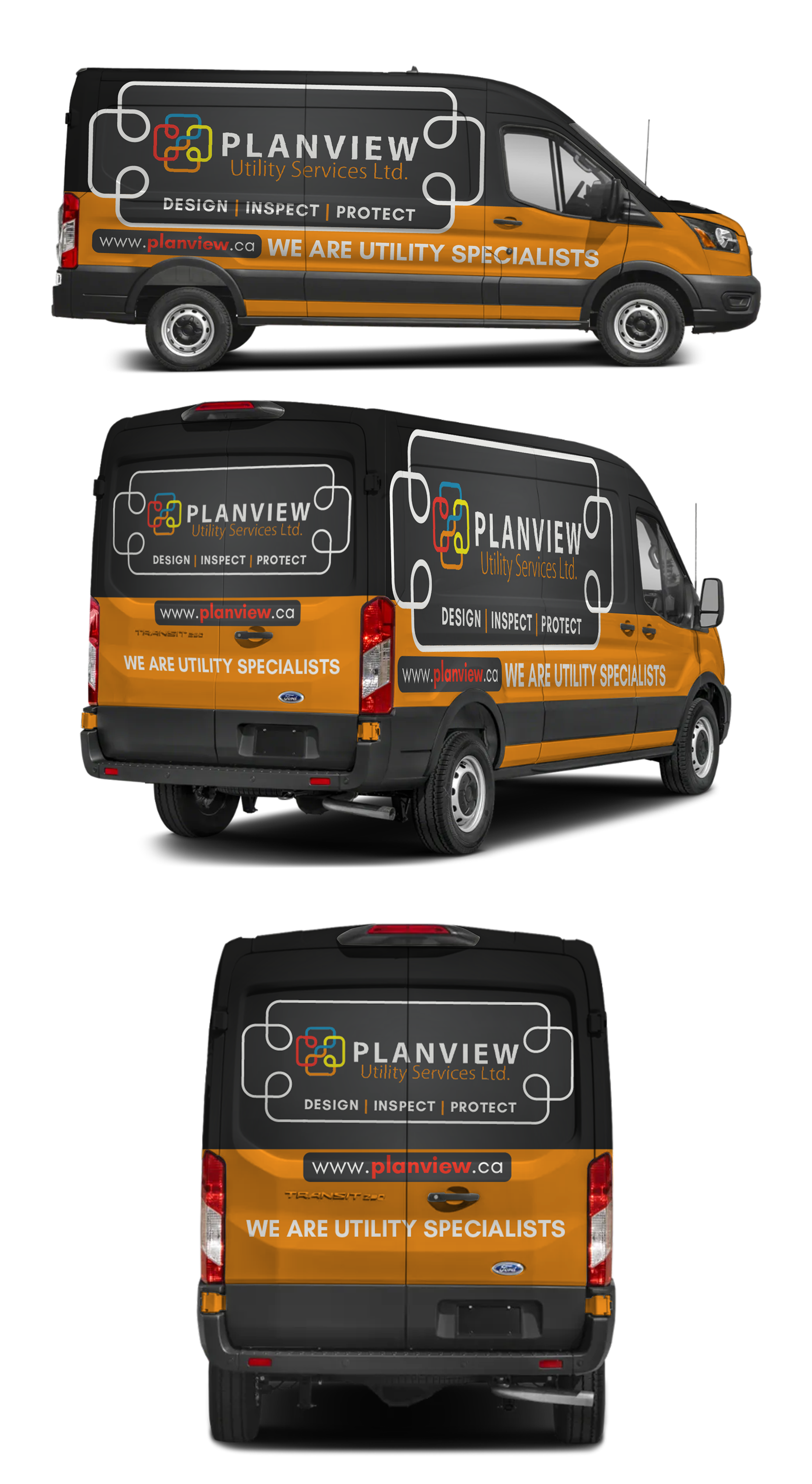 Car Wrap Design by 123graphics for Planview Utility Services Ltd. | Design #32921291