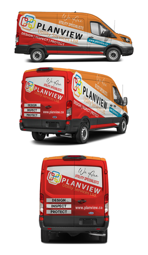 Car Wrap Design by 123graphics for Planview Utility Services Ltd. | Design: #32938258