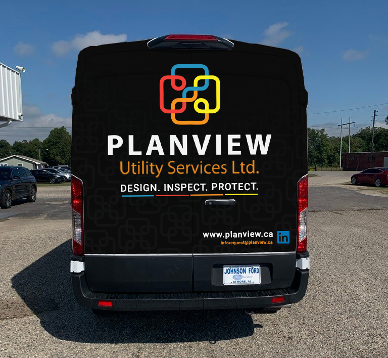 Car Wrap Design by typefdesign for Planview Utility Services Ltd. | Design #32992203