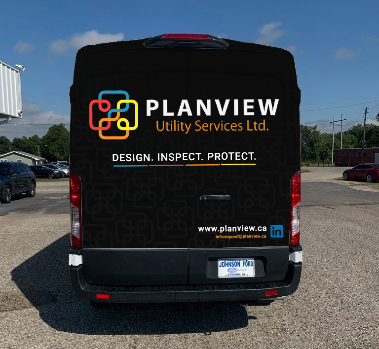 Car Wrap Design by typefdesign for Planview Utility Services Ltd. | Design #32992206