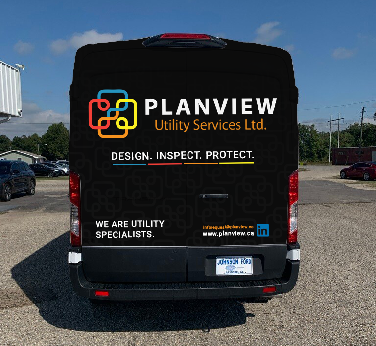 Car Wrap Design by typefdesign for Planview Utility Services Ltd. | Design #32994252