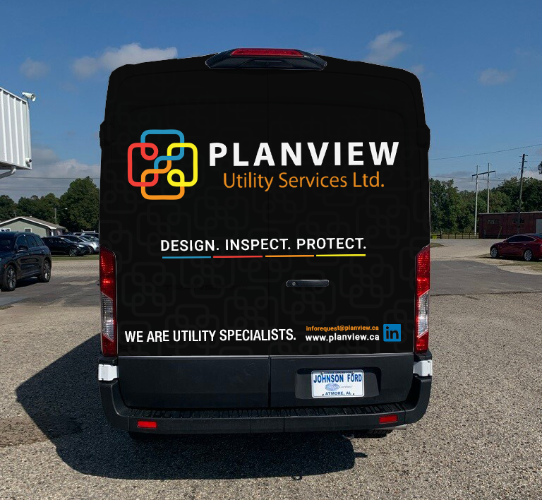 Car Wrap Design by typefdesign for Planview Utility Services Ltd. | Design #32995127