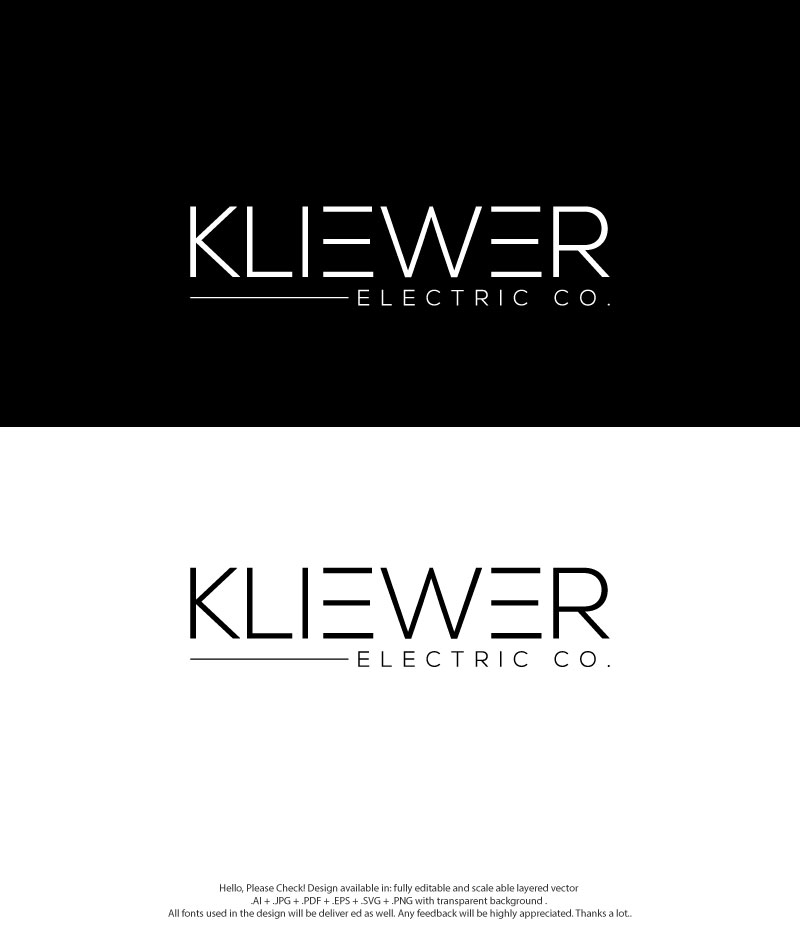 Logo Design by skart for KLIEWER Electric Co | Design #32946463