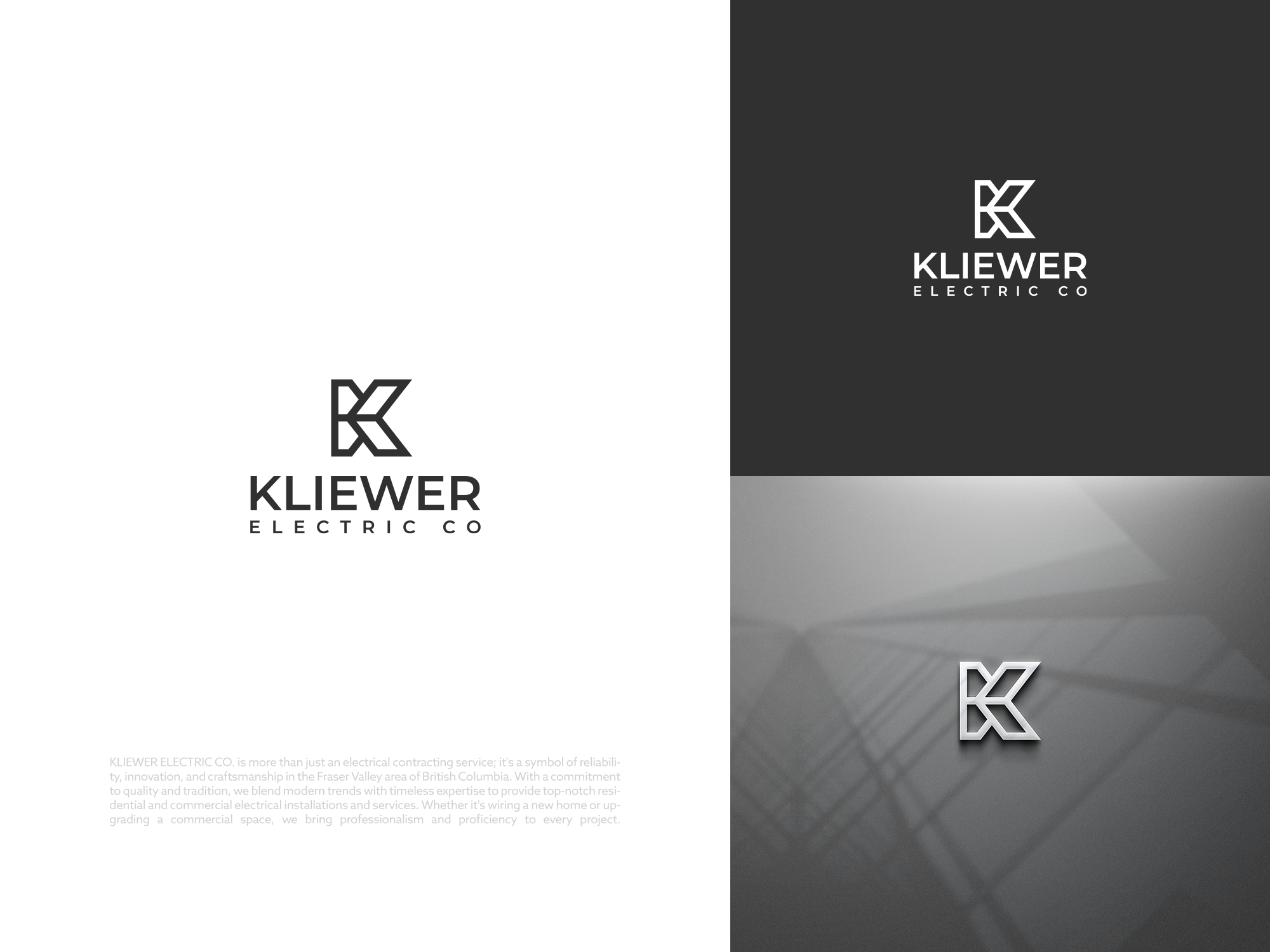 Logo Design by COLOUR CREATIVE for KLIEWER Electric Co | Design #32942999