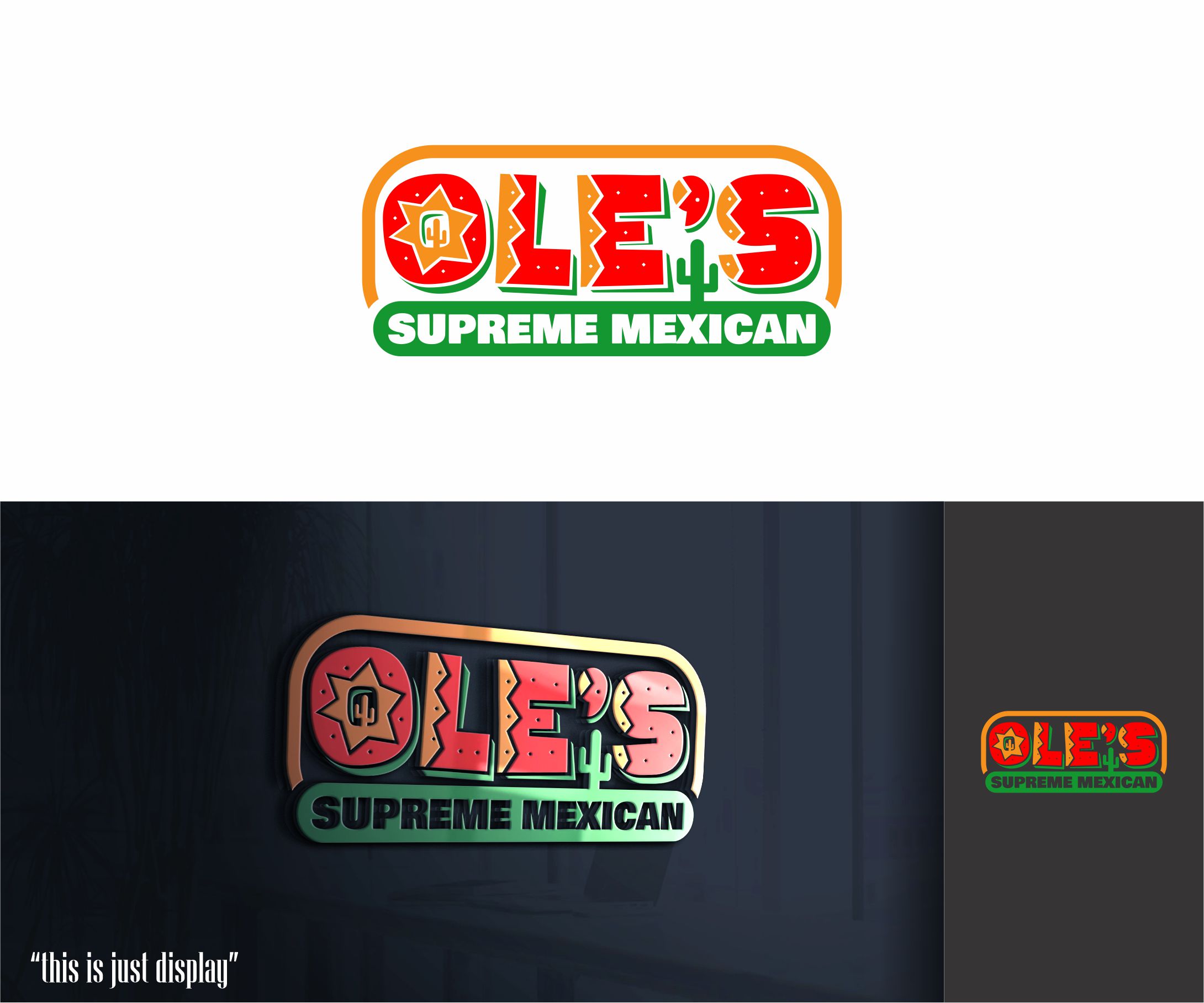 Logo Design by alkaline for Ole's Fajitas | Design #32908592