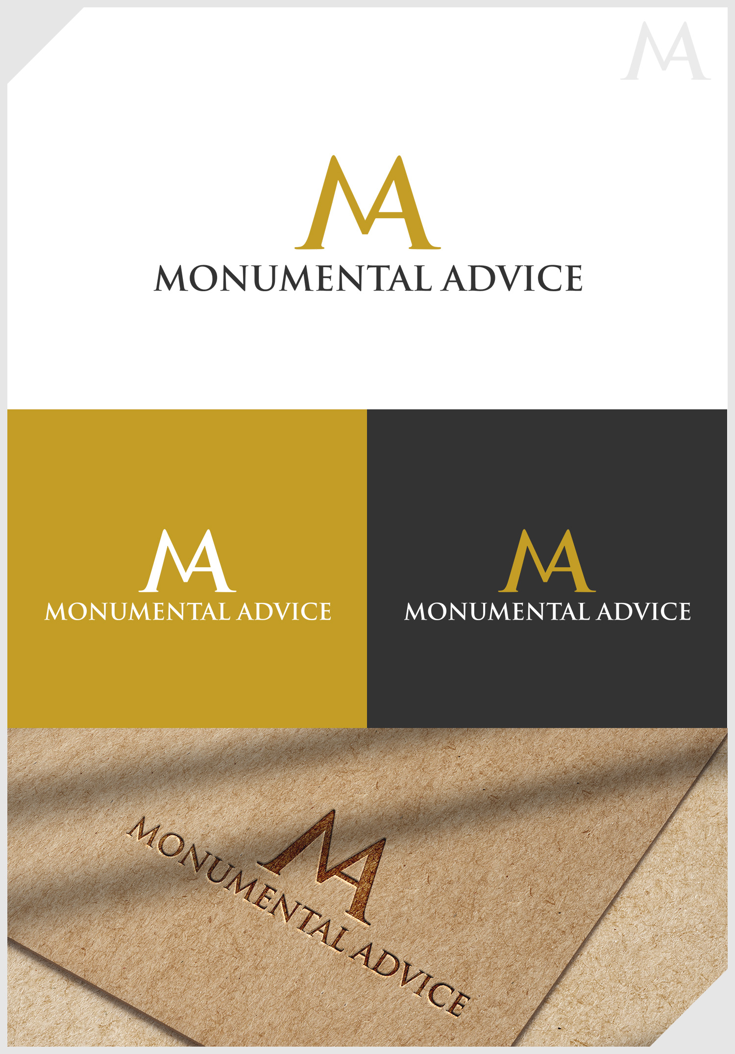 Diseño de Logo por IDesign1606 para Monumental Advice | Diseño #32926946