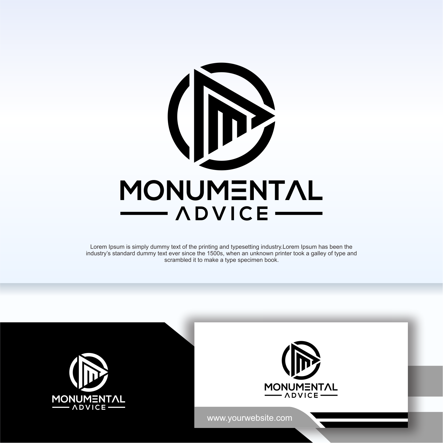 Logo Design by Apache Kretek for Monumental Advice | Design #32918368