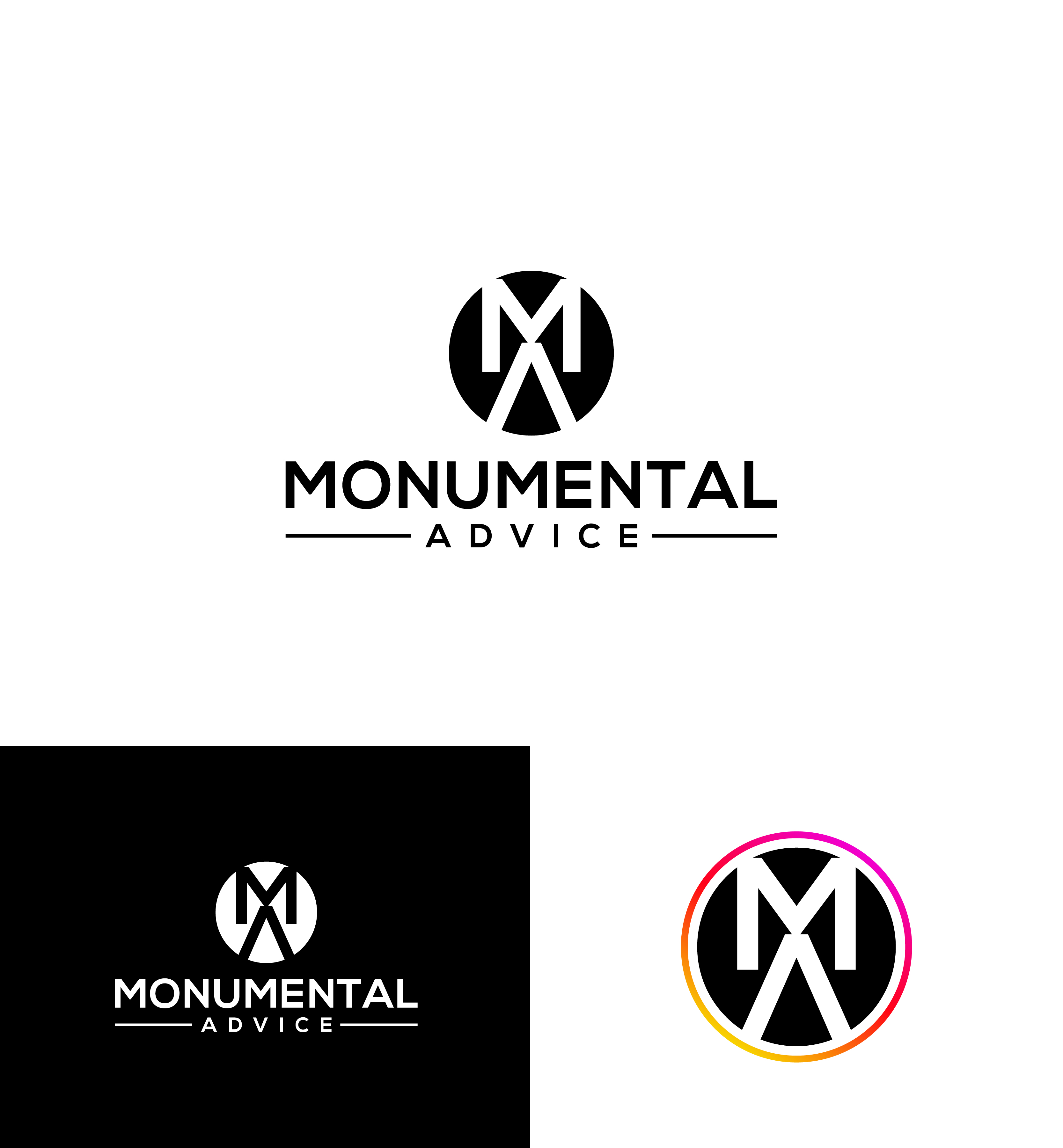 Logo Design by sushsharma99 for Monumental Advice | Design #32915569