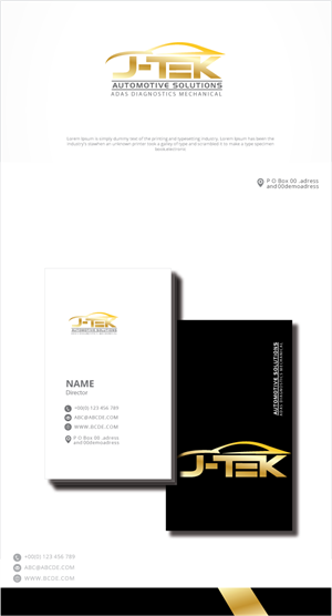 Logo Design by zebronicgraphic for J-TEK AUTOMOTIVE SOLUTIONS | Design: #32921438