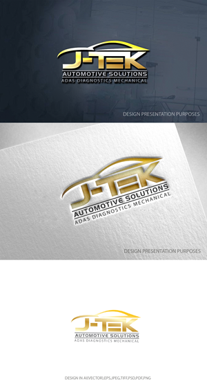 Logo Design by zebronicgraphic for J-TEK AUTOMOTIVE SOLUTIONS | Design: #32921440