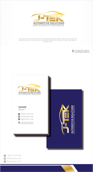 Logo Design by zebronicgraphic for J-TEK AUTOMOTIVE SOLUTIONS | Design: #32921995