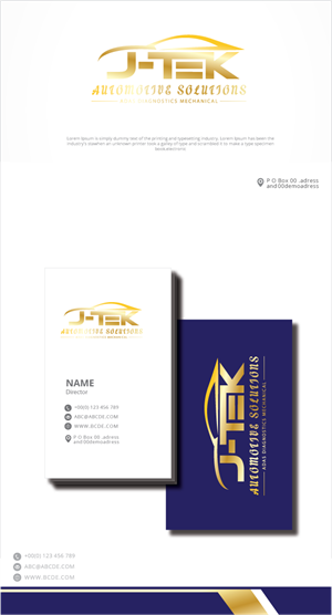 Logo Design by zebronicgraphic for J-TEK AUTOMOTIVE SOLUTIONS | Design: #32922035