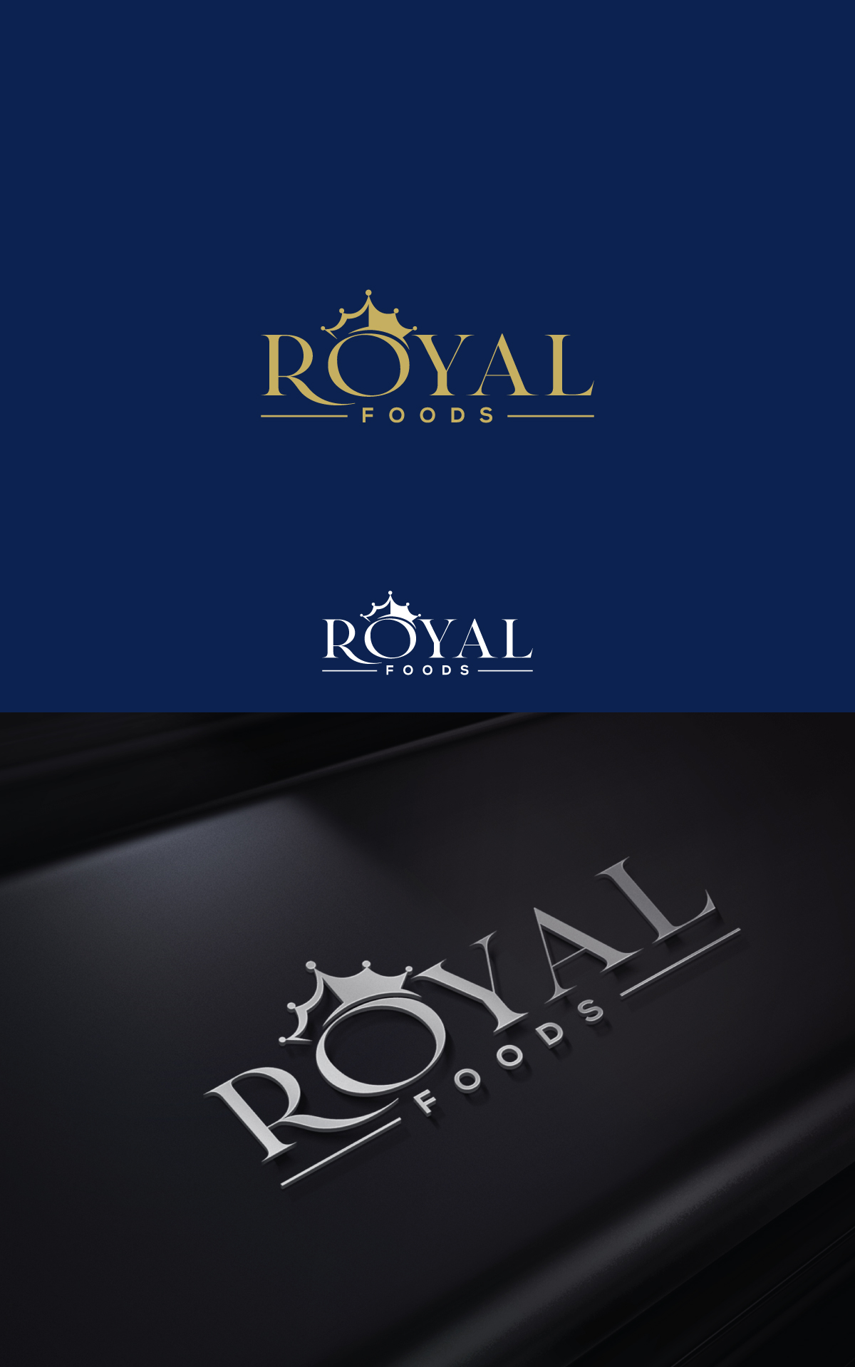 Logo Design by step forward 2 for Royal Fine Foods | Design #32942822
