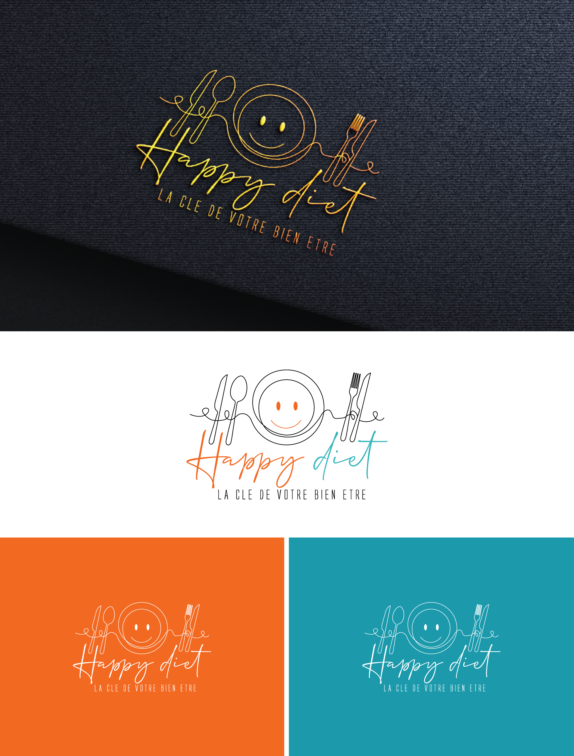 Logo Design by Ellene for Happy diet | Design #32960965