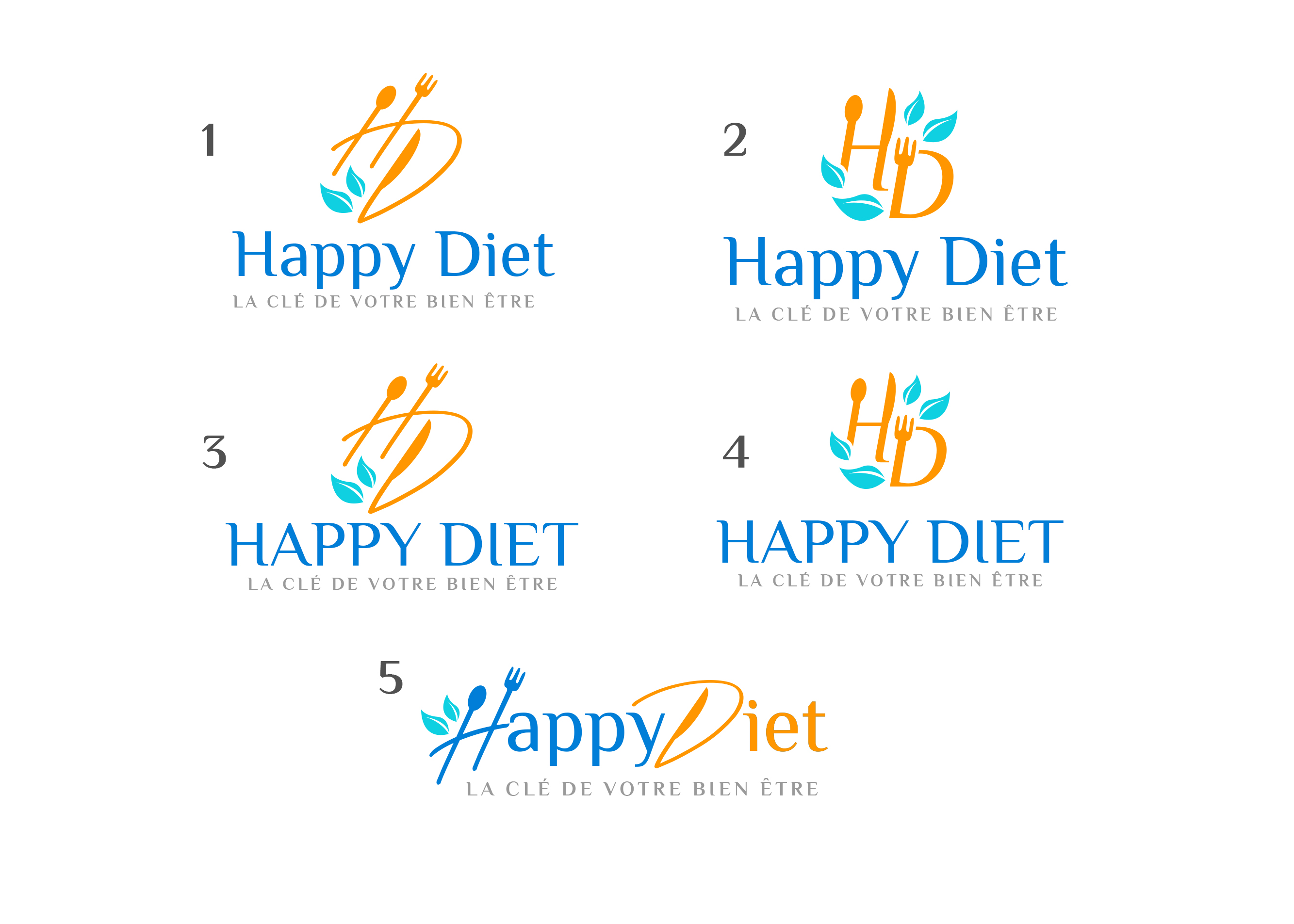 Logo Design by BehindSymbols for Happy diet | Design #33047254