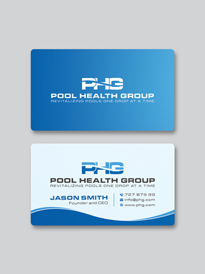 Business Card Design by Designer Mamun for Pool Health Group Inc | Design #33025198