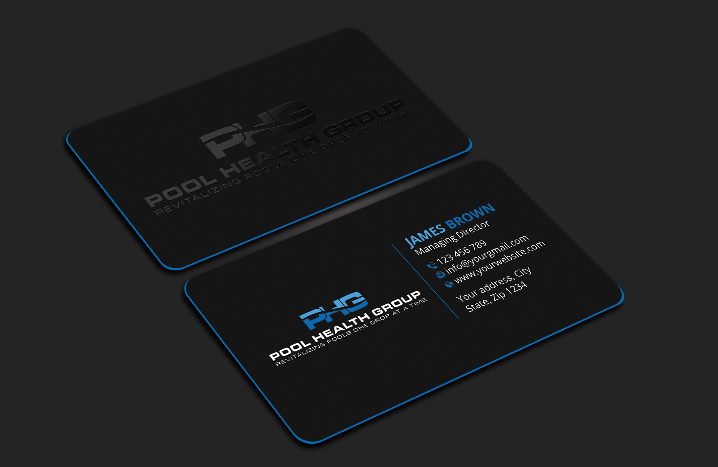 Design de Carte de Visite par Expert Bappy pour Pool Health Group Inc | Design #32955254