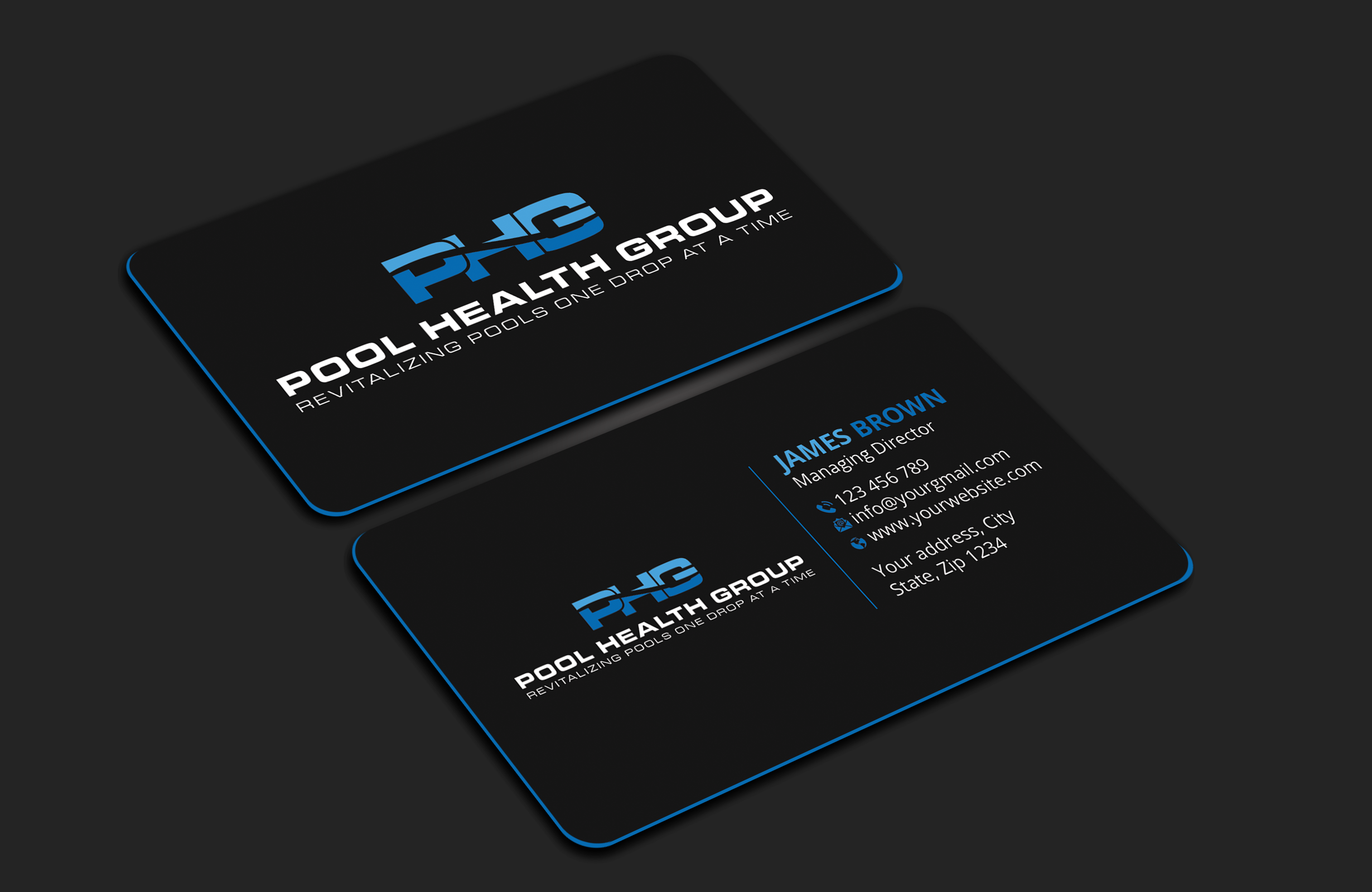 Design de Carte de Visite par Expert Bappy pour Pool Health Group Inc | Design #32955255