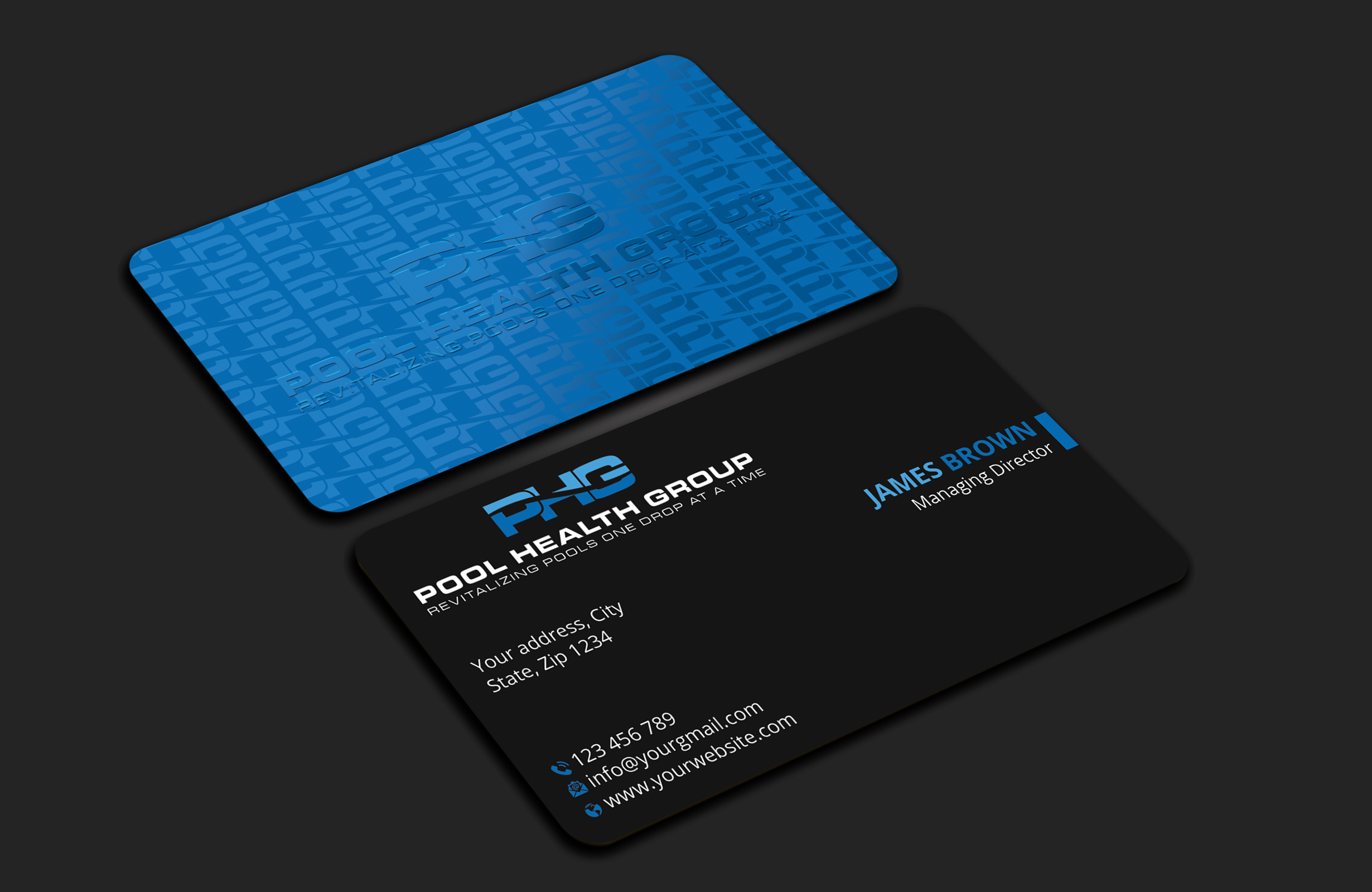 Design de Carte de Visite par Expert Bappy pour Pool Health Group Inc | Design #32955319