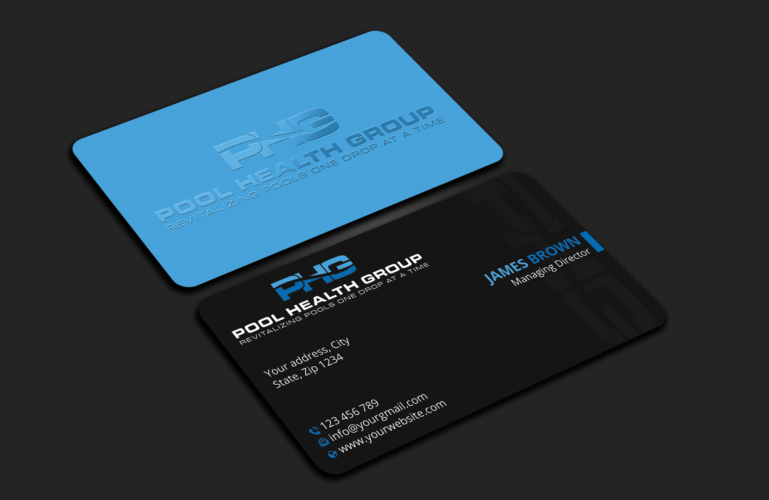 Design de Carte de Visite par Expert Bappy pour Pool Health Group Inc | Design #32955352