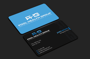 Business Card Design by Expert Bappy for Pool Health Group Inc | Design: #32955353