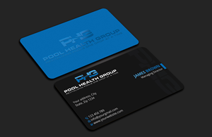Business Card Design by Expert Bappy for Pool Health Group Inc | Design: #32955354