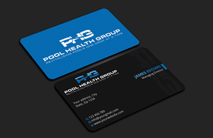 Business Card Design by Expert Bappy for Pool Health Group Inc | Design: #32955355