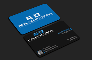Business Card Design by Expert Bappy for Pool Health Group Inc | Design: #32957164