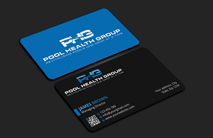 Business Card Design by Expert Bappy for Pool Health Group Inc | Design: #32957192