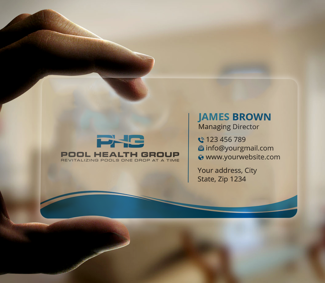 Business Card Design by Expert Bappy for Pool Health Group Inc | Design #32977504