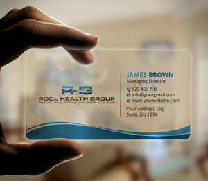Business Card Design by Expert Bappy for Pool Health Group Inc | Design: #32977504