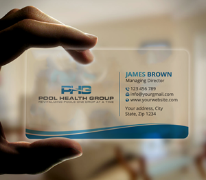 Business Card Design by Expert Bappy for Pool Health Group Inc | Design: #32977534