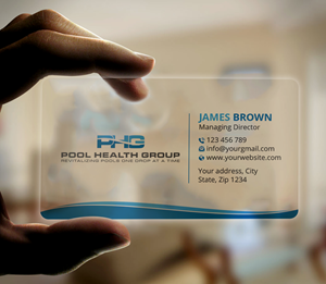 Business Card Design by Expert Bappy for Pool Health Group Inc | Design: #32977536
