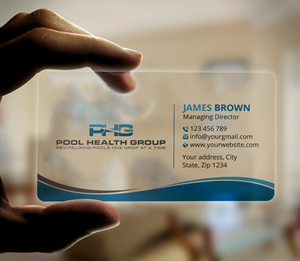 Business Card Design by Expert Bappy for Pool Health Group Inc | Design: #32977584