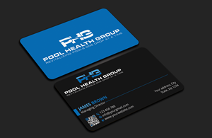 Business Card Design by Expert Bappy for Pool Health Group Inc | Design: #32977660