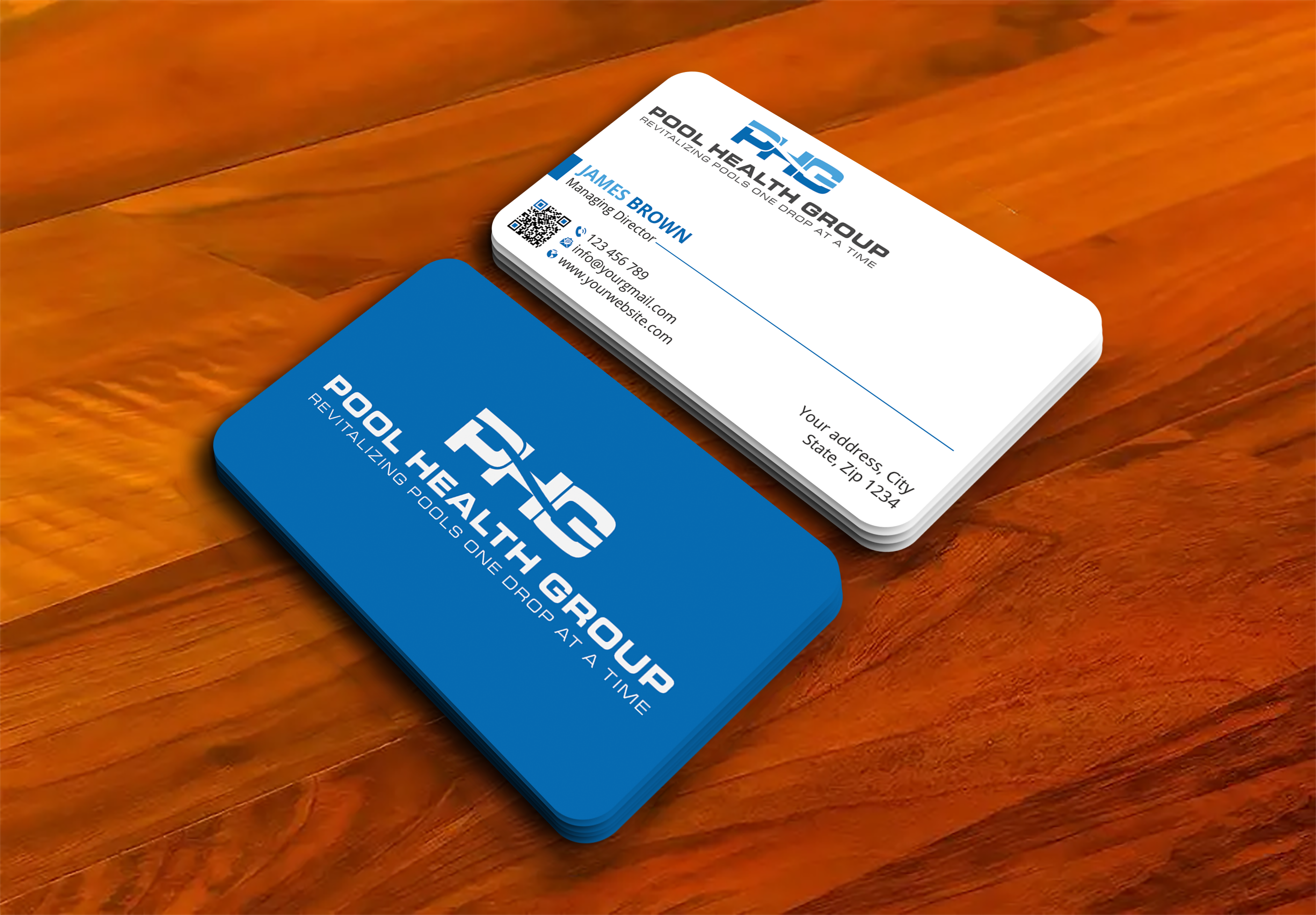 Business Card Design by Expert Bappy for Pool Health Group Inc | Design #32977662