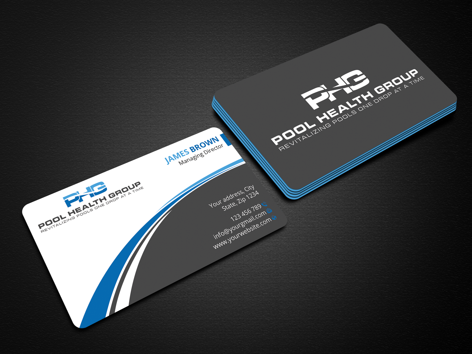 Visitenkarten-Design von Expert Bappy für Pool Health Group Inc | Design #32977929