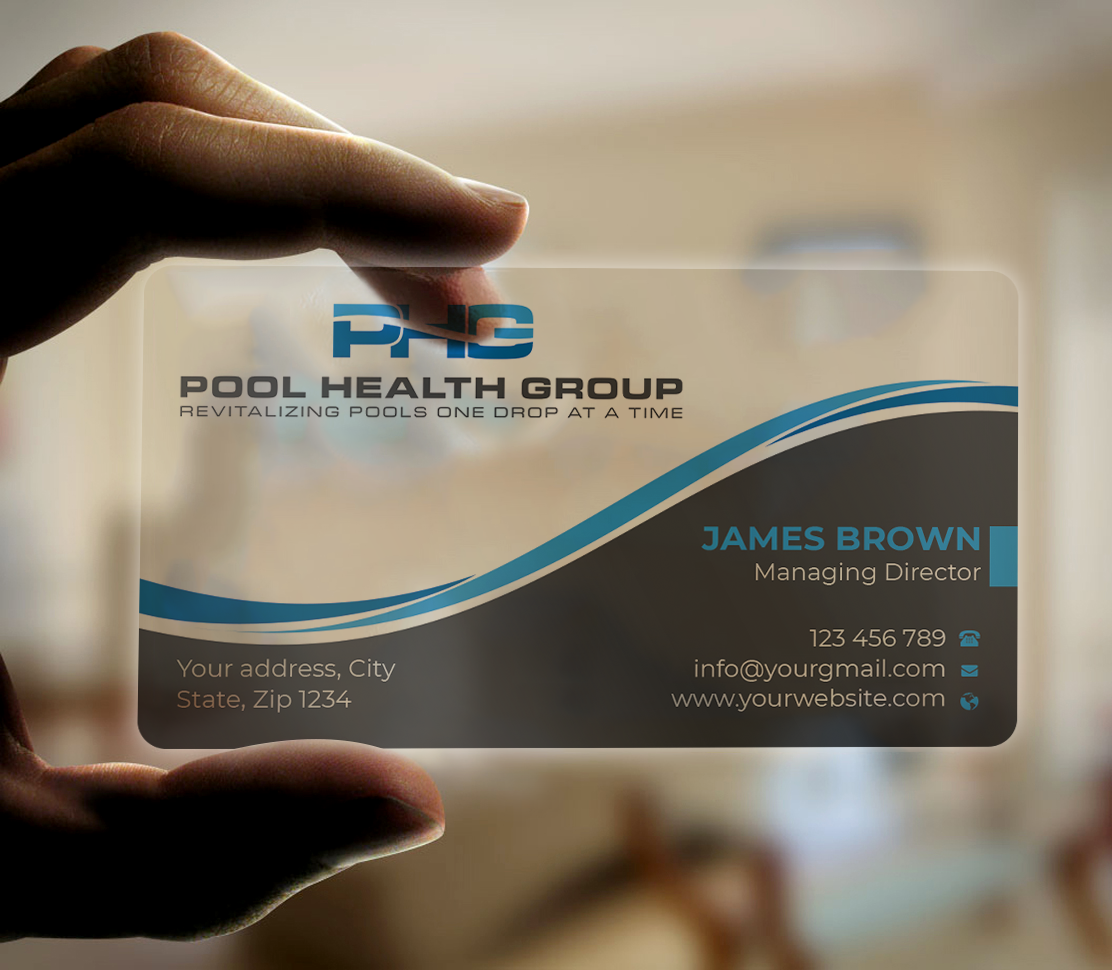 Diseño de Tarjeta de Presentación por Expert Bappy para Pool Health Group Inc | Diseño #32977963