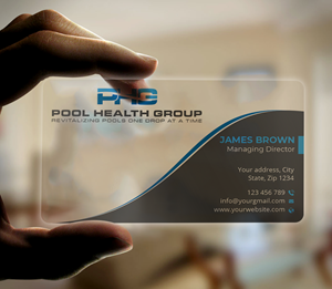 Diseño de Tarjeta de Presentación por Expert Bappy para Pool Health Group Inc | Diseño: #32978036