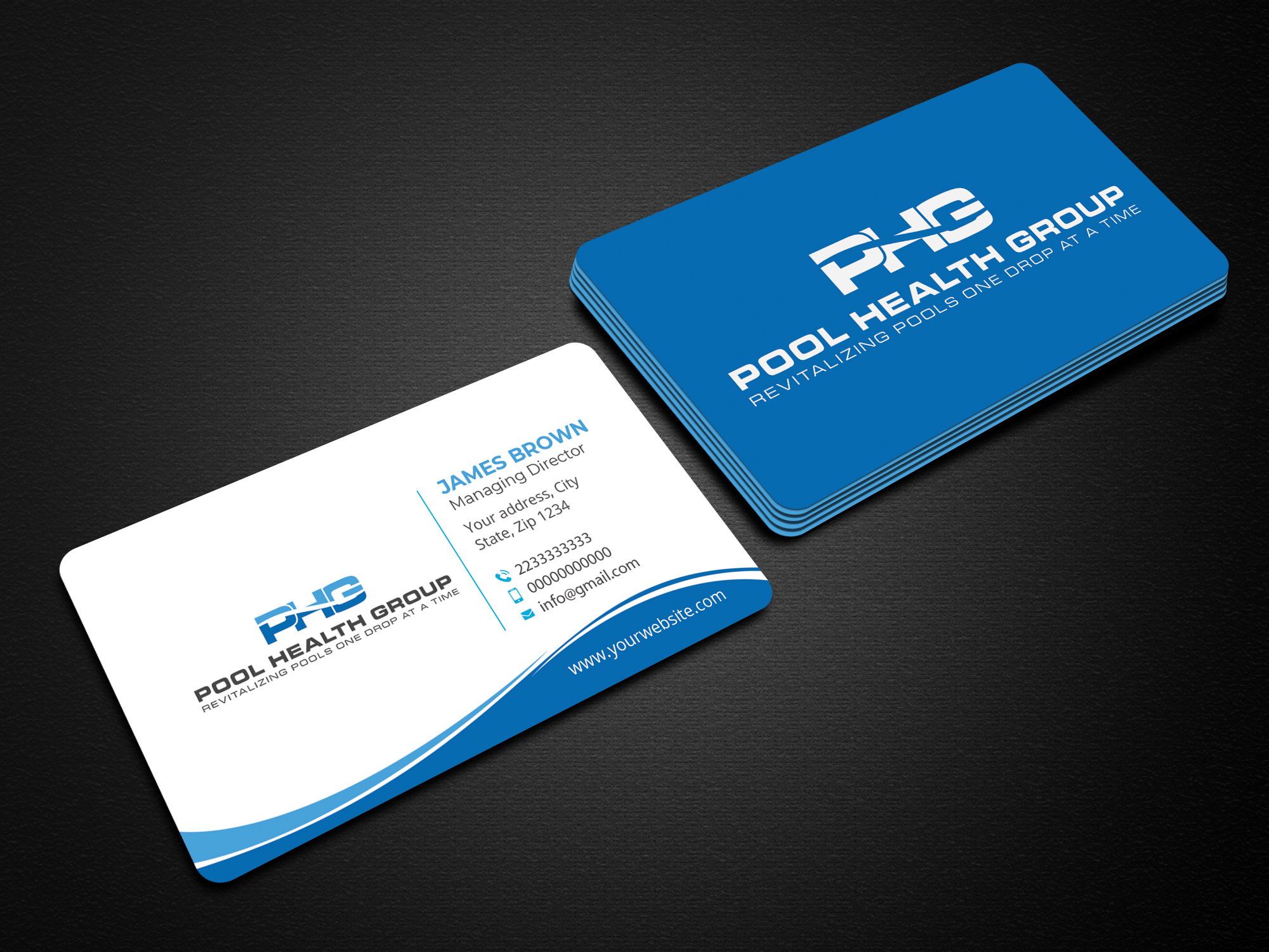 Business Card Design by Expert Bappy for Pool Health Group Inc | Design #32978151