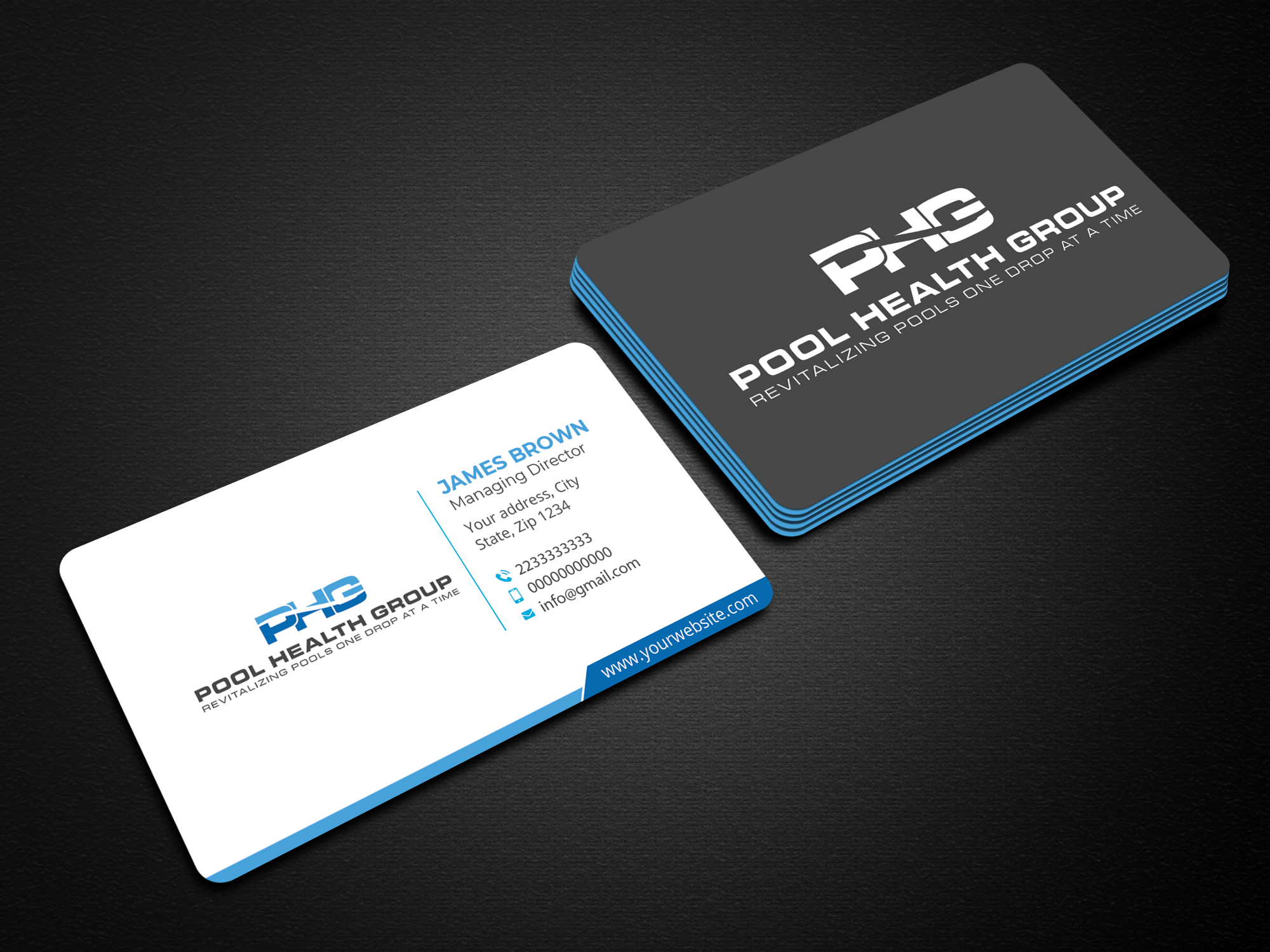 Business Card Design by Expert Bappy for Pool Health Group Inc | Design #32978386