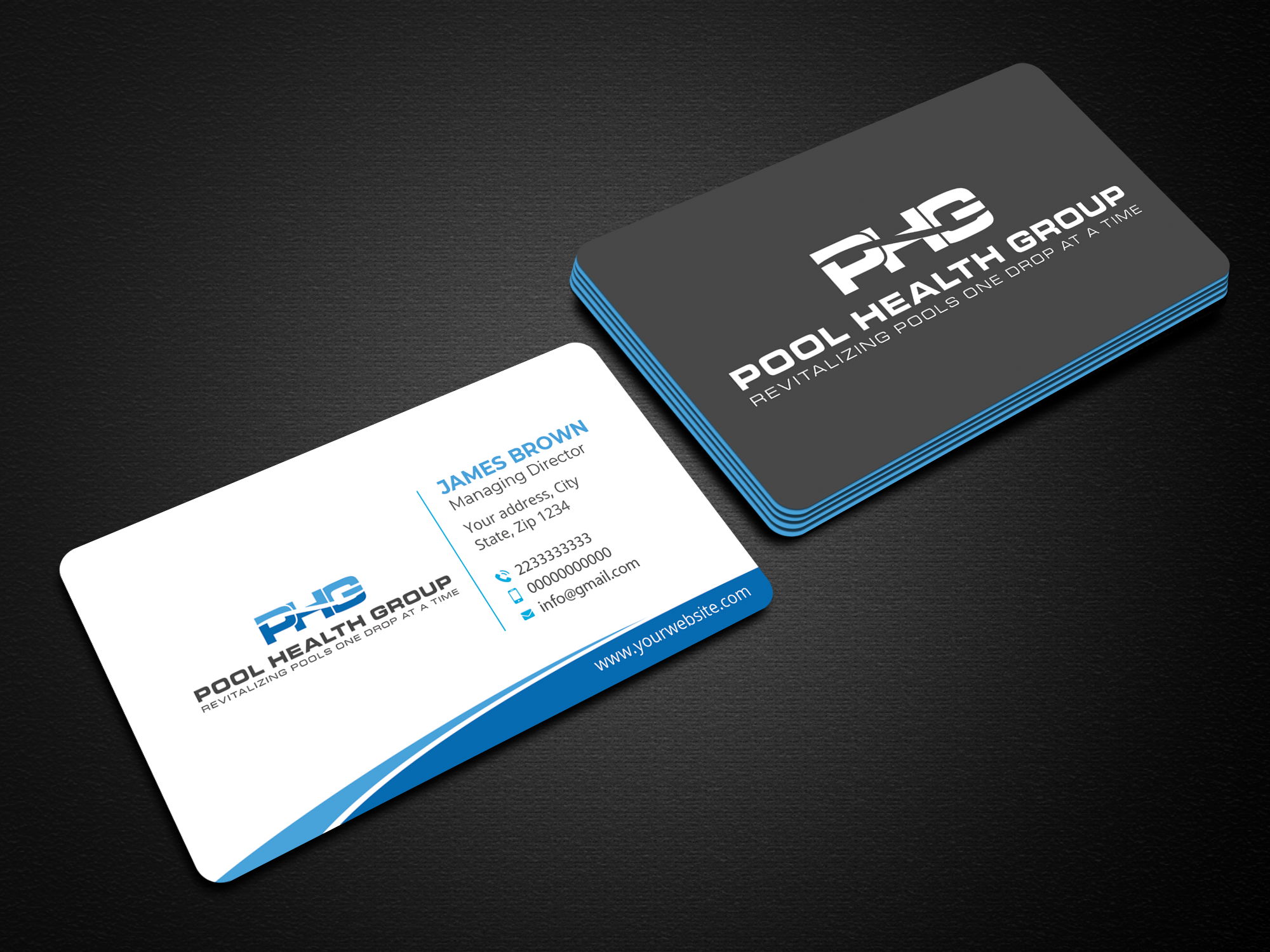 Business Card Design by Expert Bappy for Pool Health Group Inc | Design #32978418