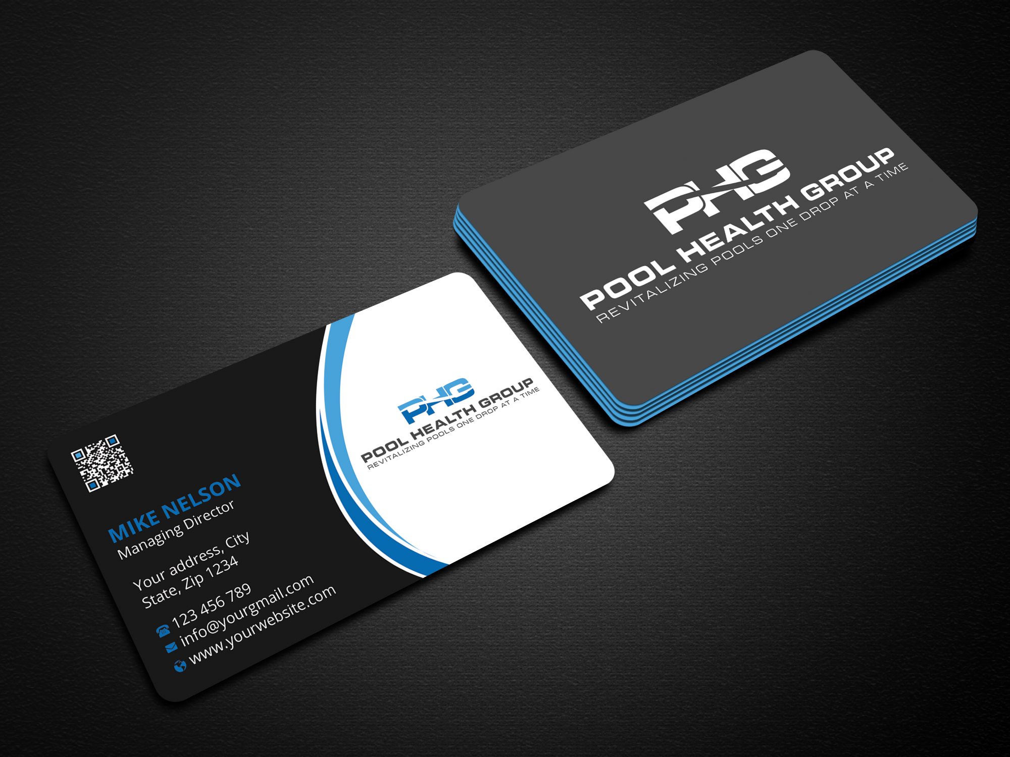 Business Card Design by Expert Bappy for Pool Health Group Inc | Design #32978624