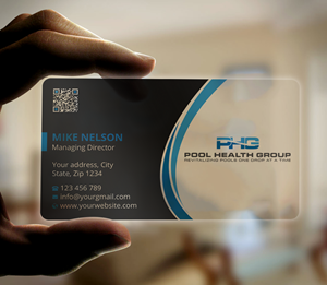 Business Card Design by Expert Bappy for Pool Health Group Inc | Design: #32978625